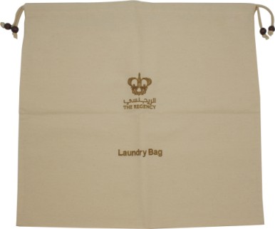 Environment Friendly Custom Hotel Bags Hotel Laundry Bag Natural Cotton 2