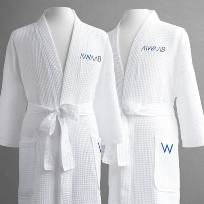 White Premium Terry Hotel Towelling Robe Length 120cm Chest 0