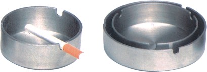 Metal Portable Hotel Ashtrays 410 Stainless Steel Ashtray Polished 0