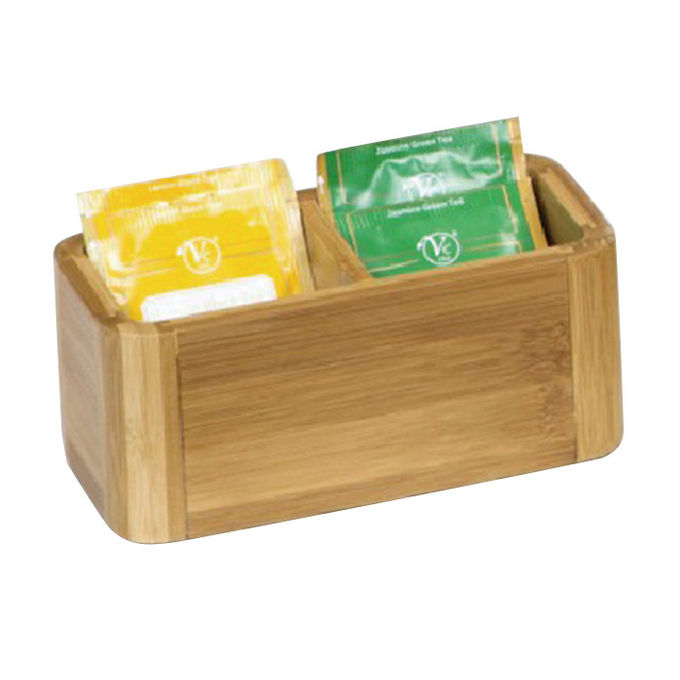 Wood Deco Hotel Guestroom Resin Collection Service Clincher Tea Leaf Box 0